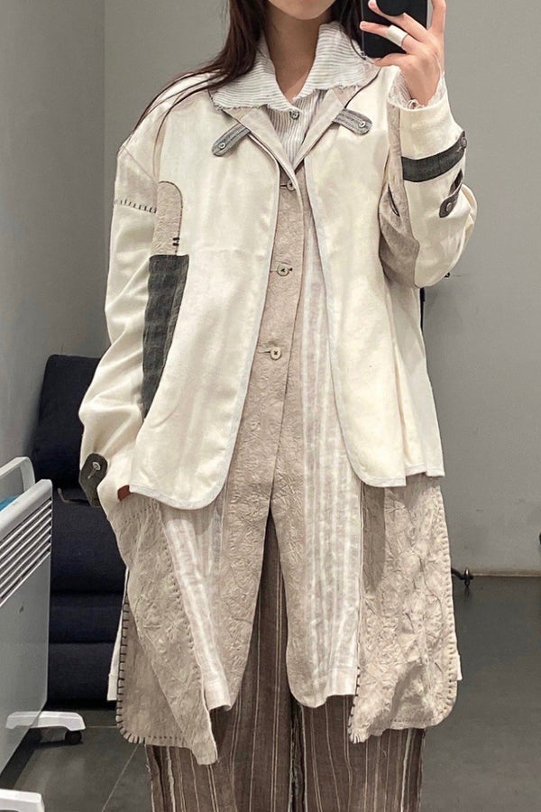 communs top cardigan jacket with patch SS21-V112A